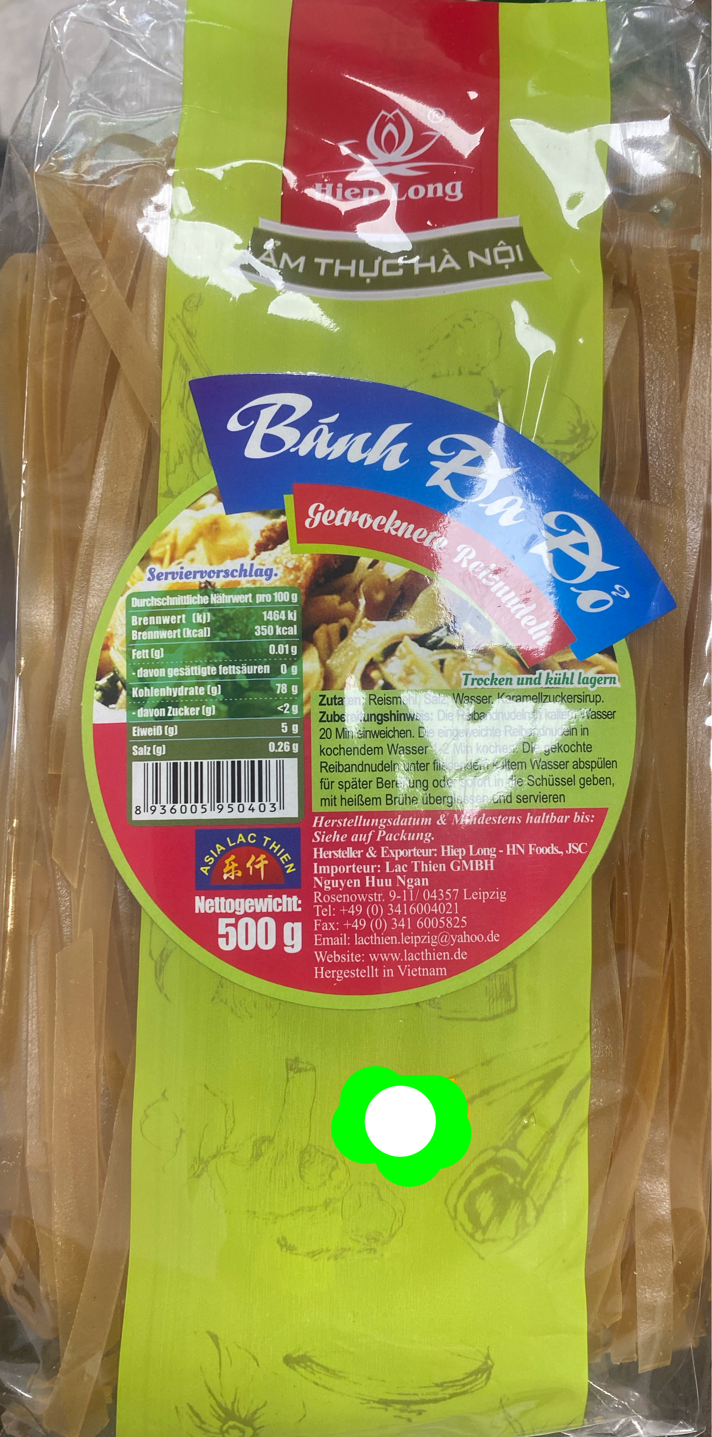 Banh Da Do Getrocknete Reis Nudeln - Miep Long