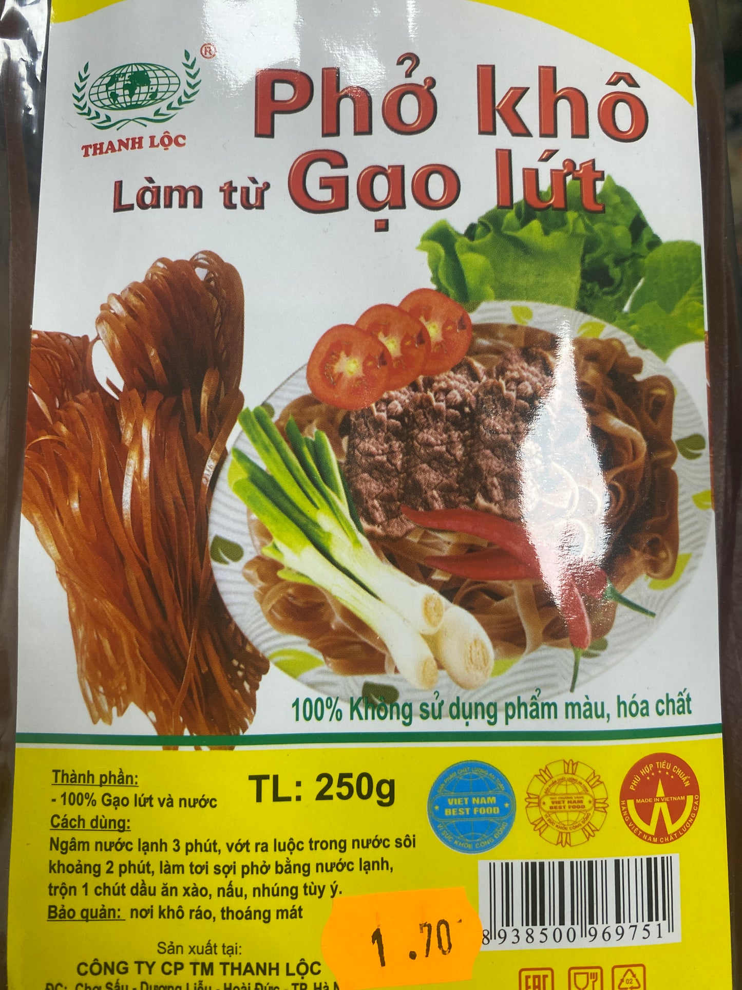 Pho Kho Lam tu Gao lut. Thanh Loc