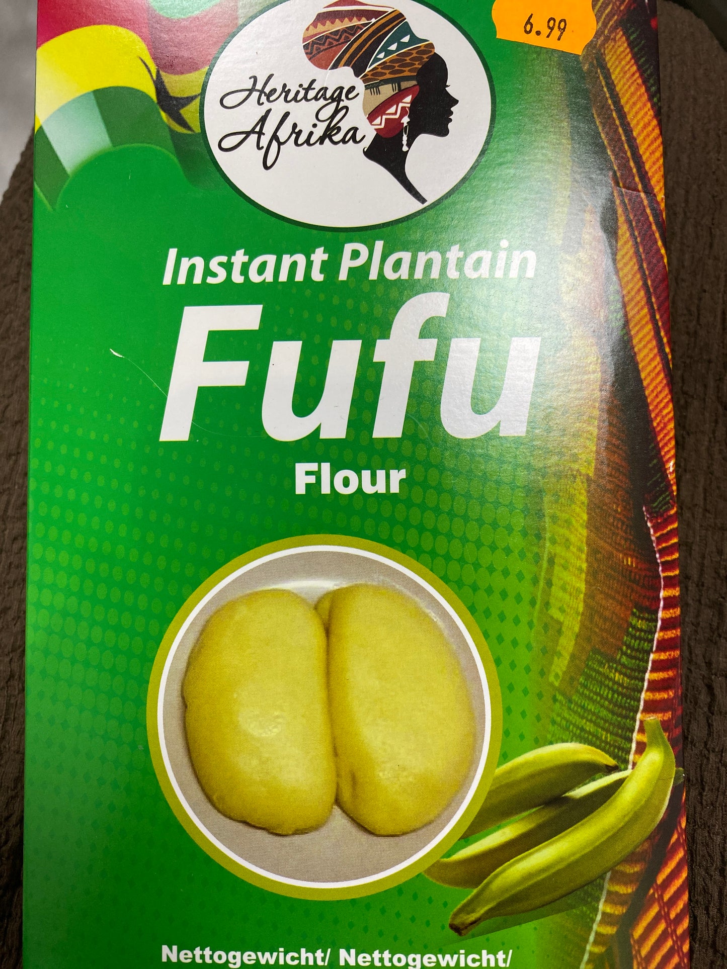 Instant Plantain Fufu Flour Heritage Afrika