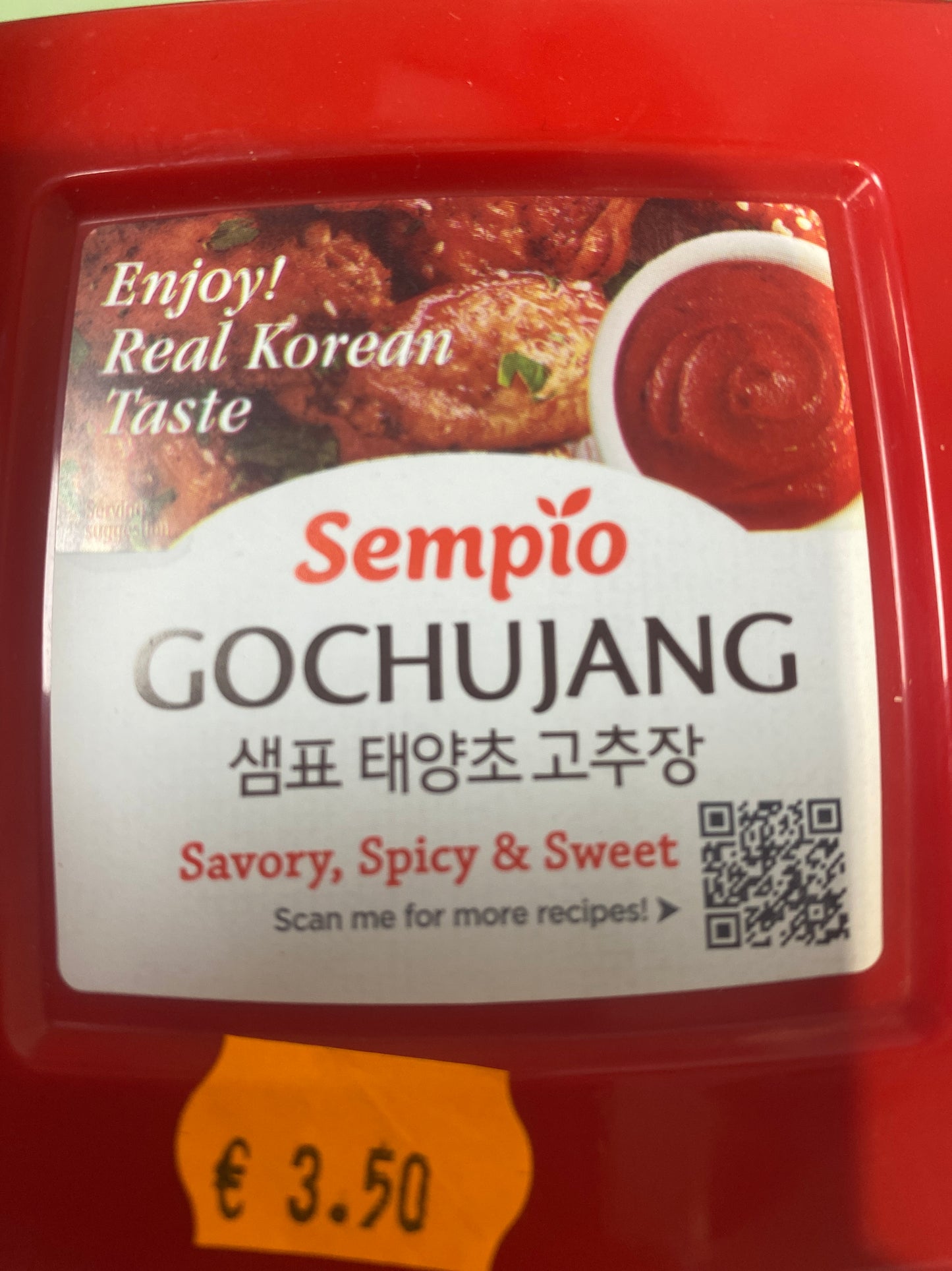 Gochujang Korean Chilli paste vegan -Sempion