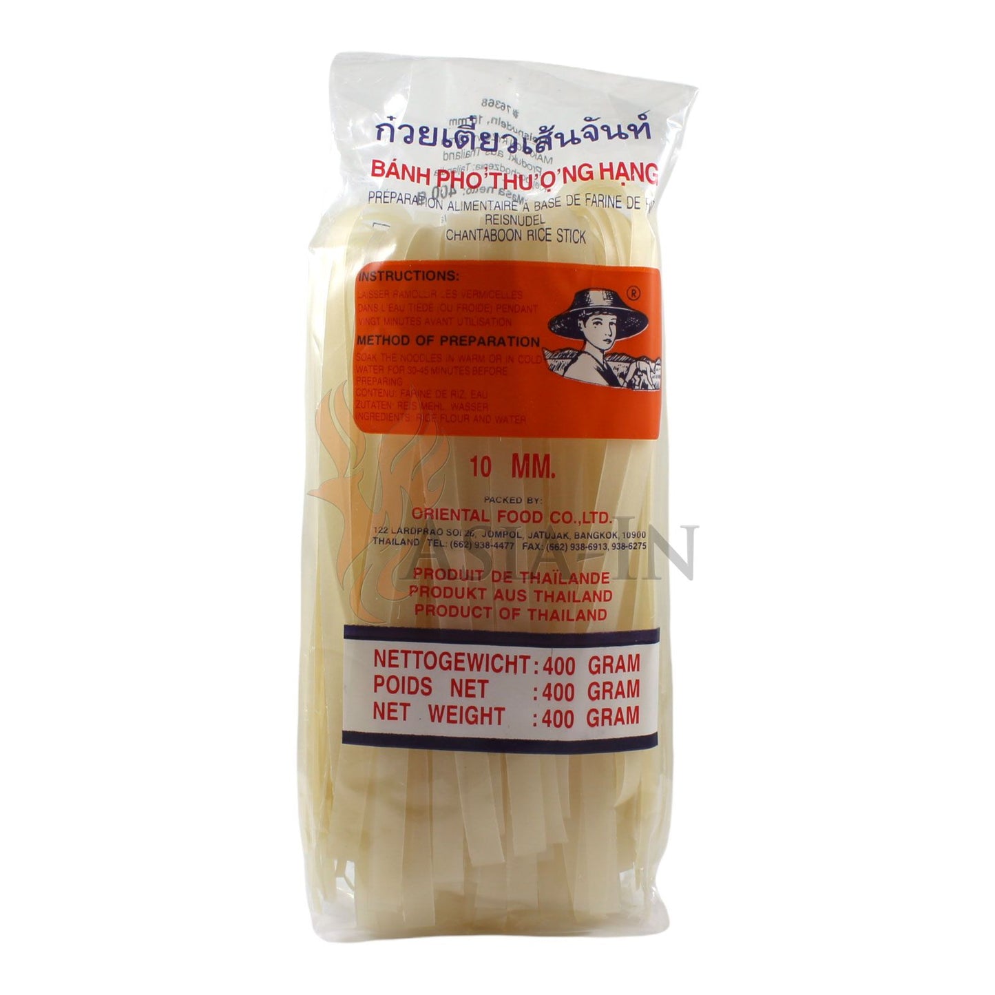 Banh Pho Thu Ong hang. Rice noodle 3mm-Reisnudeln Farmer Brand