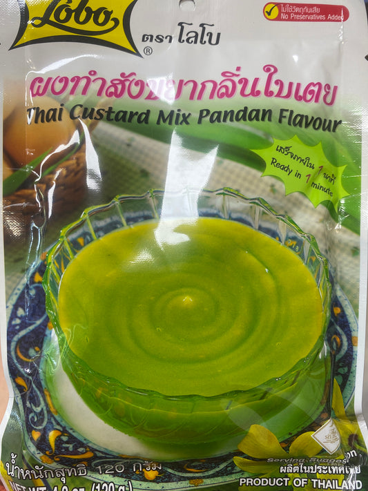 Thai Custard Mix Pandan Flavour -Lobo