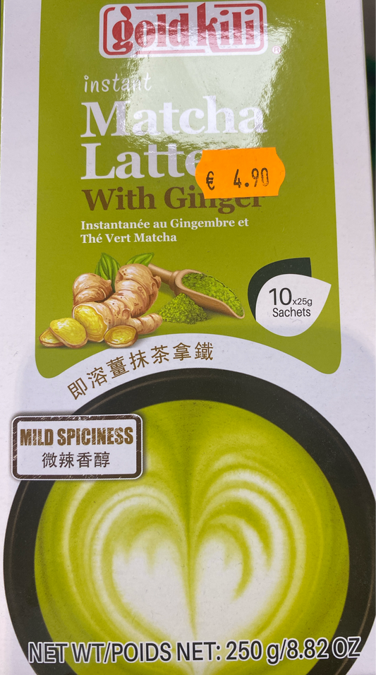 Matcha Latte mit Ingwer Gold Kili