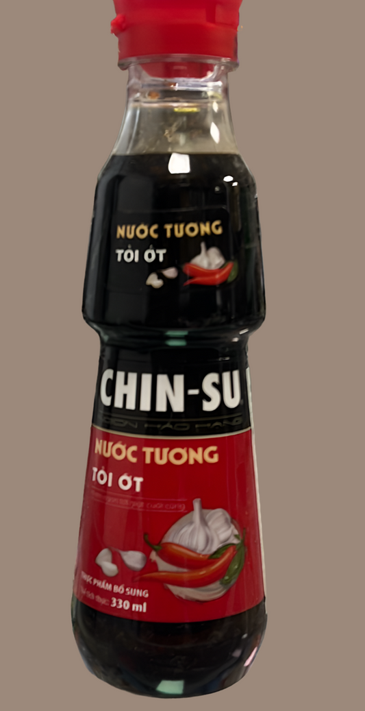 Chin-Su Nuoc Tuong Toi Ot Sojasauce mit Knoblauch und Chili 330ml