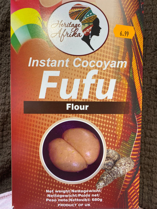 Instant Cocoyam Fufu Flour    Heritage Afrika