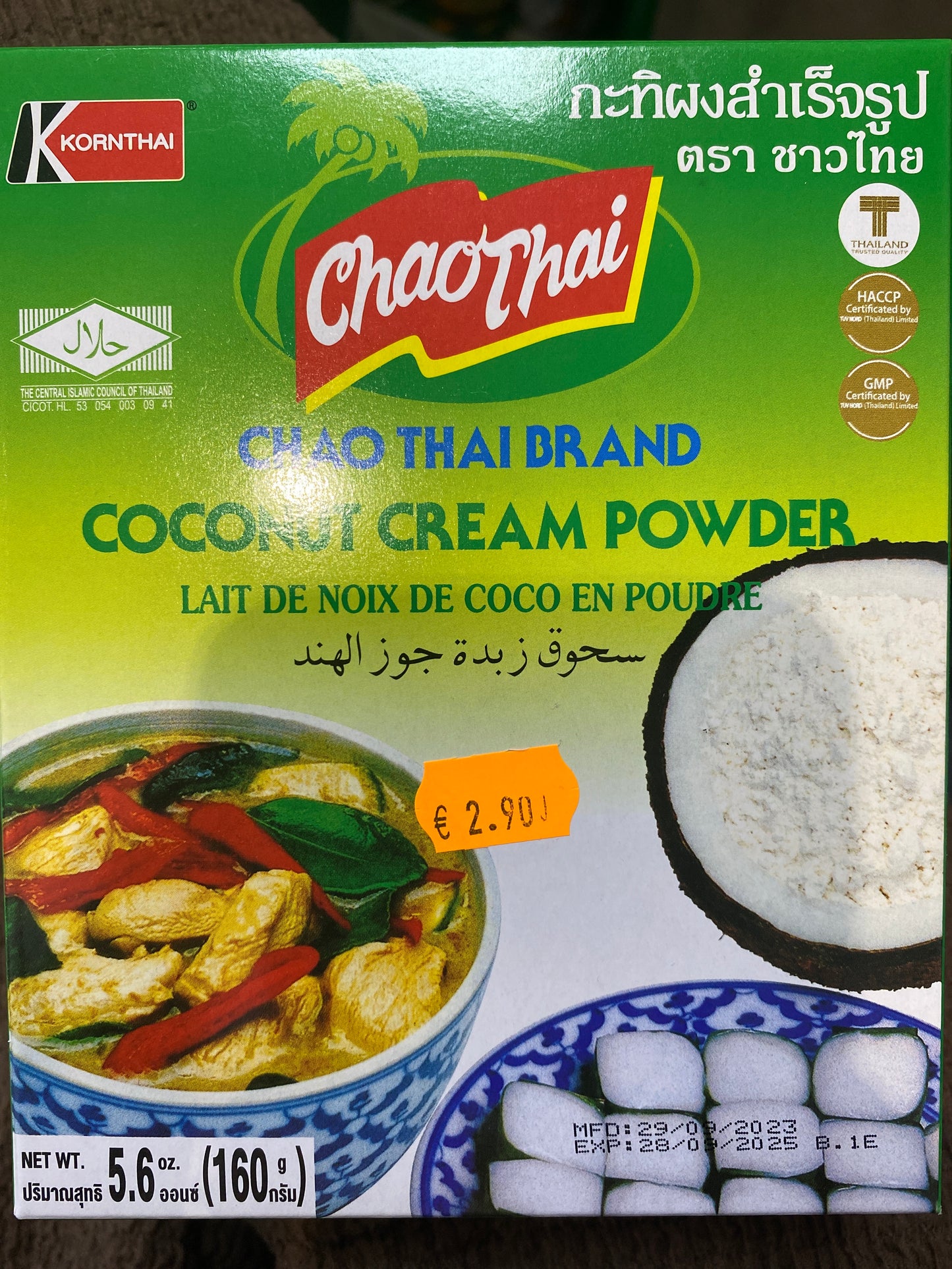 Kokos creme Pulver Chao Thai