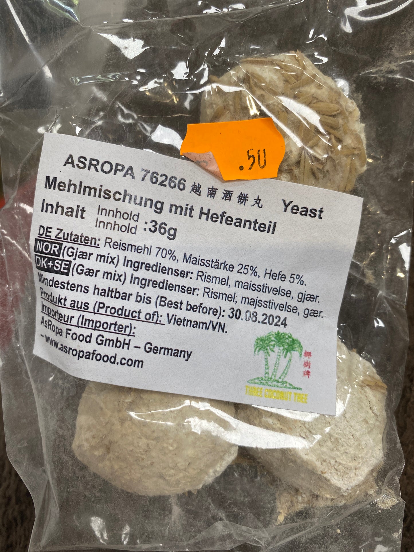 Mehlmischung mit Hefeanteil Aspora