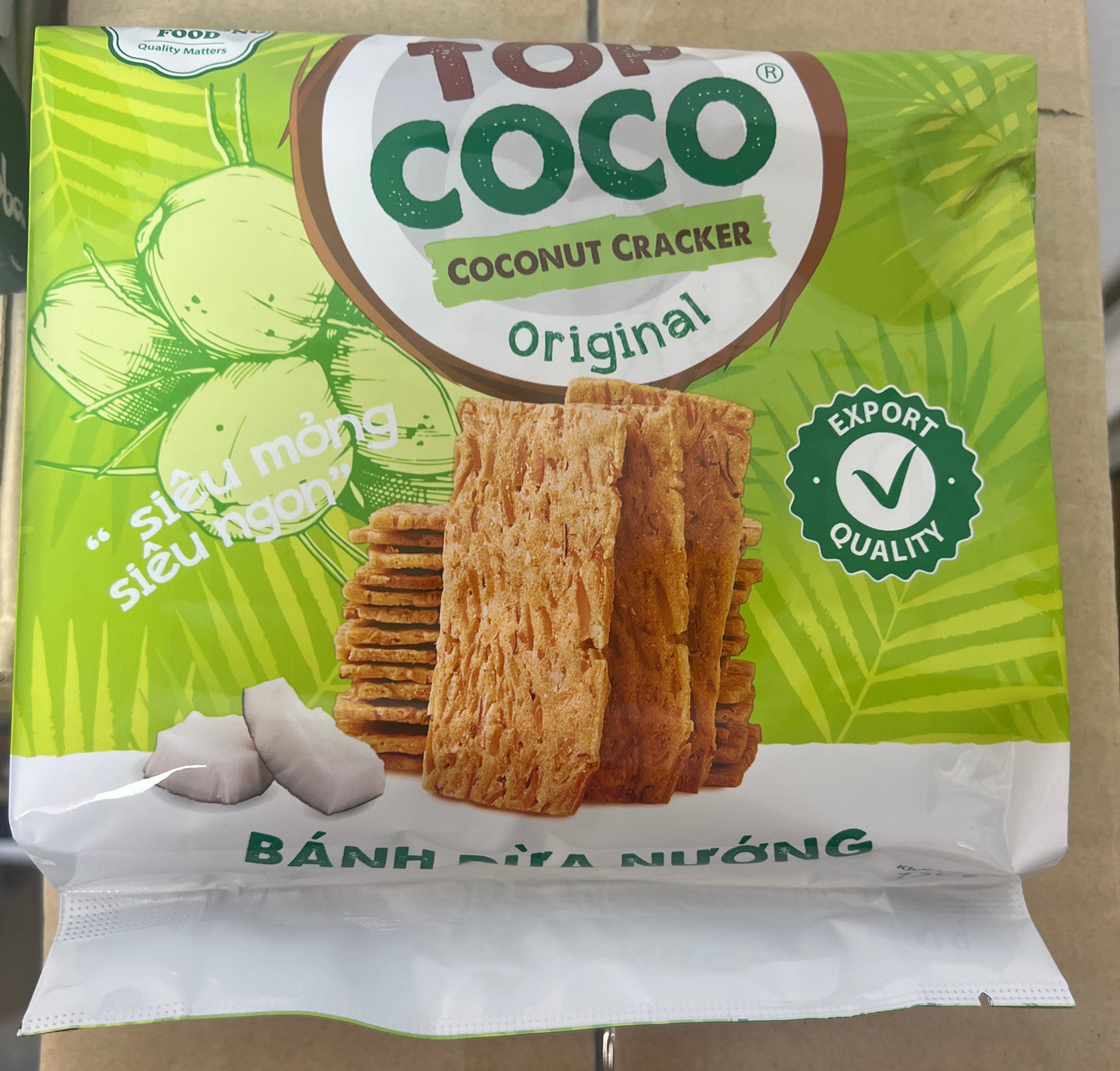 Top Coco Coconut Cracker with Mung Beans