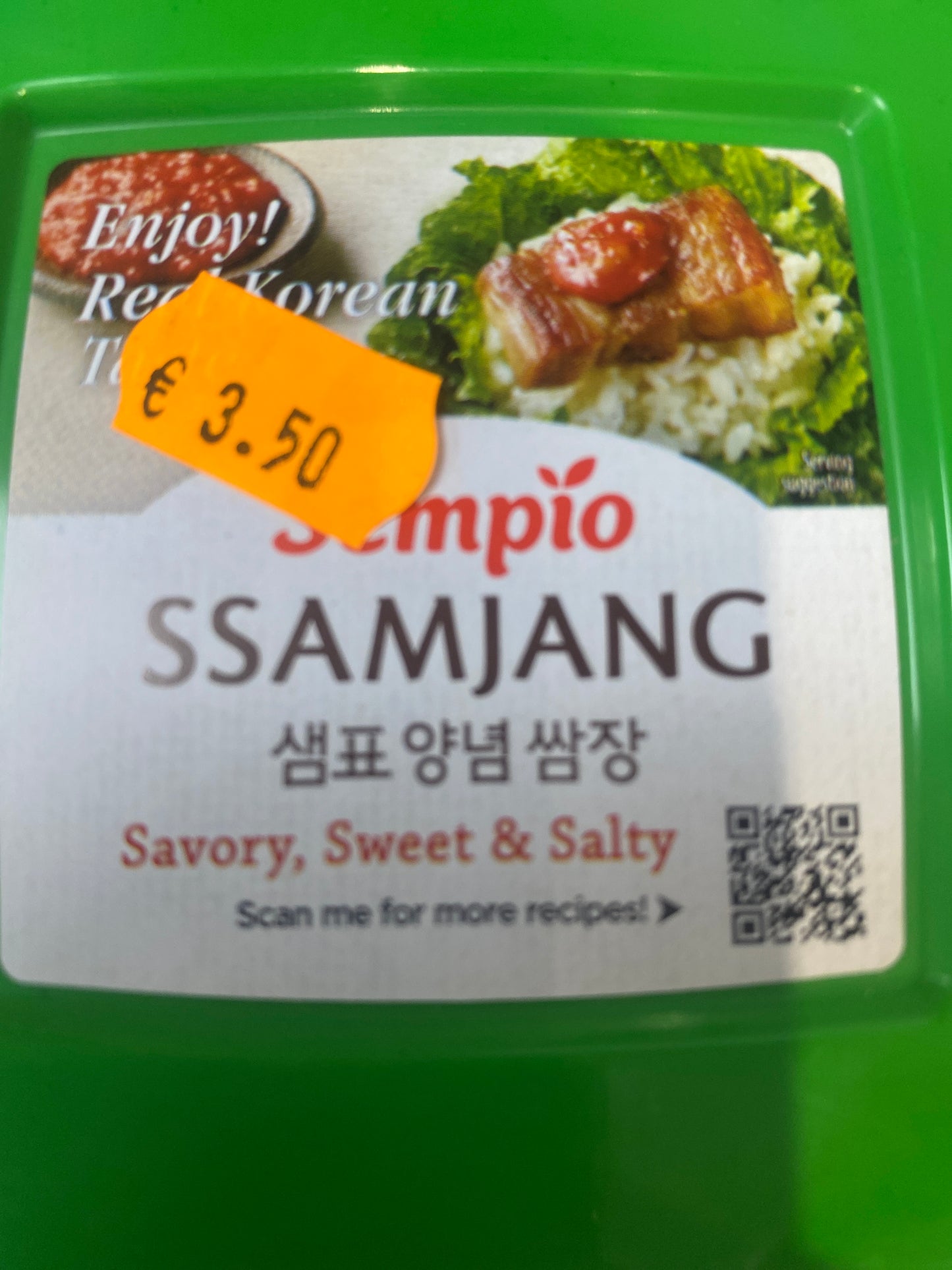 Ssamjang Vegan Korean Soybean Paste -Sempio