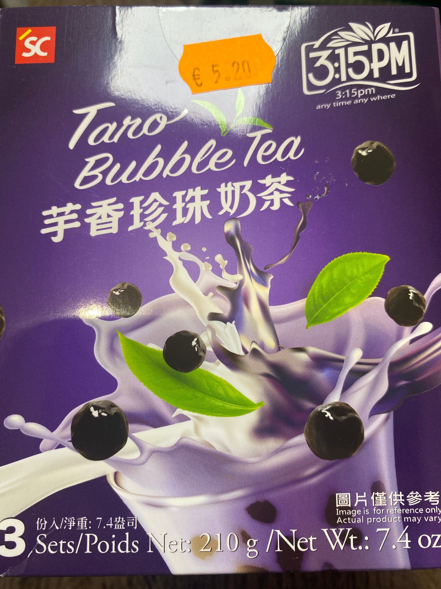 Taro Bubble Tea 3:15 SC