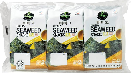 Seasoned Seaweed Snack With sesame  3 packs                Bibigo